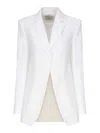 Max Mara Double Stretch Material Blazer In White