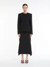 Max Mara Double-volume Jacket In Black
