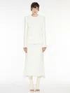Max Mara Double-volume Jacket In Ivory