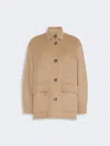 Max Mara Double Wool Jacket In Brown