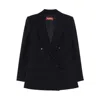 Max Mara Double-breasted Blazer In Black