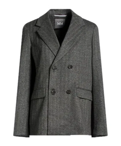 Max Mara Doublebreasted Blazer In Black