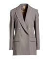 Max Mara Double-breasted Blazer In Gray
