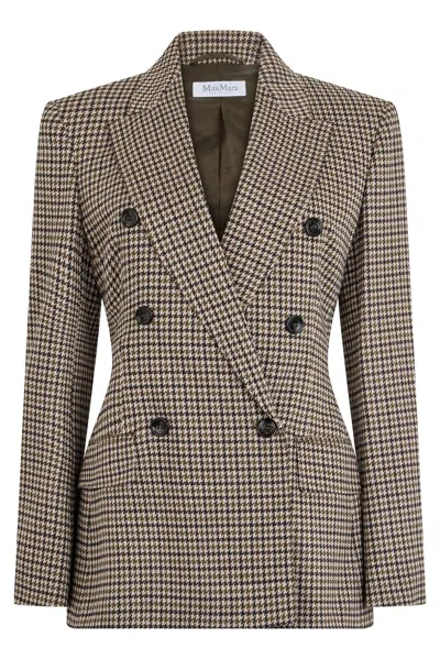 MAX MARA MAX MARA DOUBLE-BREASTED BLAZER IN WOOL BLEND