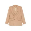 Max Mara Double-breasted Blazer In Neutral