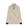 Max Mara Double-breasted Blazer In Neutral