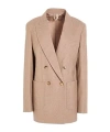 Max Mara Double-breasted Blazer In Neutral