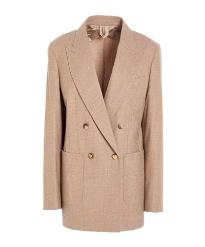 Max Mara Double-breasted Blazer In Neutral