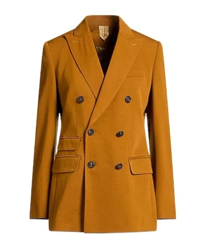 Max Mara Double-breasted Blazer In Brown