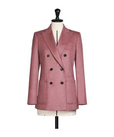 Max Mara Double-breasted Blazer In Pink