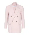 Max Mara Double-breasted Blazer In Pink