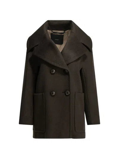 Max Mara Double-breasted Cashmere Coat In Brown