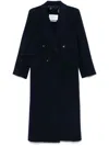 Max Mara Long Wool Cashmere Coat With Notched Lapels