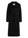 Max Mara Double-breasted Coat In Black