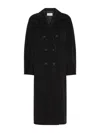 Max Mara Double-breasted Coat In Black
