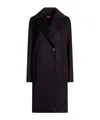 Max Mara Doublebreasted Coat In Blue