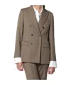 Max Mara Double-breasted Coat In Brown