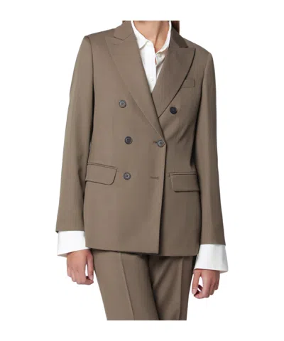 Max Mara Double-breasted Coat In Brown