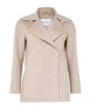 Max Mara Double-breasted Coat In Pink