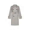 Max Mara Double-breasted Cotton Coat In Neutral