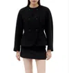 Max Mara Doublebreasted Longsleeved Jacket In Black