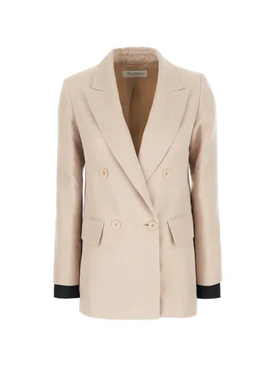 MAX MARA DOUBLE-BREASTED PEAK-LAPEL BLAZER