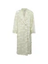 Max Mara Double-breasted Sheer-panel Coat In Multi