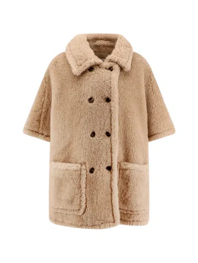 MAX MARA DOUBLE-BREASTED TEDDY JACKET