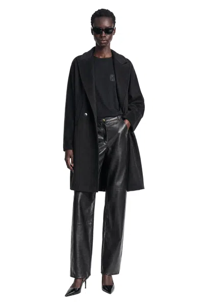 Max Mara Double-breasted Wool Broadcloth Coat In Multi