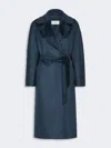 Max Mara Double-breasted Wool Coat In Blue