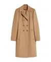 Max Mara Double-breasted Wool Coat In Brown