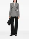 Max Mara Double-breasted Wool Jacket In Multi