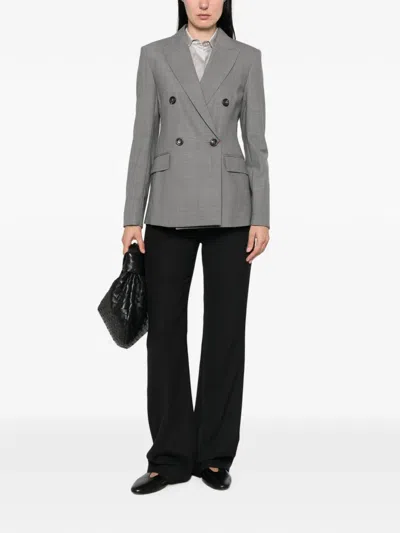 Max Mara Double-breasted Wool Jacket In Multi