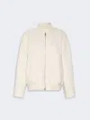 Max Mara Double-faced Pure Wool Bomber Jacket In Multi