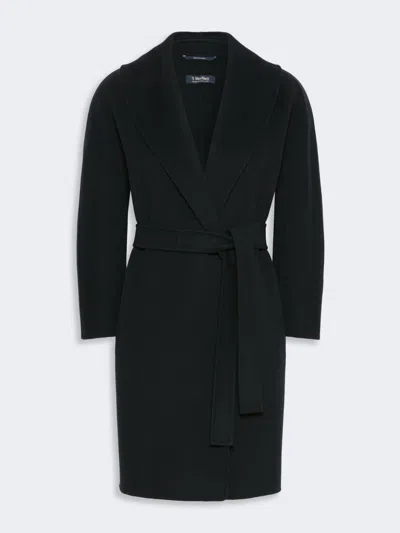 MAX MARA DOUBLE-FACED WOOL ROBE COAT