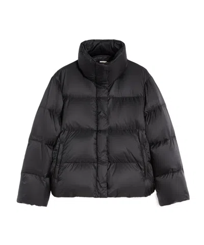 Max Mara Seica Tech Down Short Jacket In Black