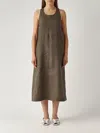 Max Mara Simeon Linen Sleevesless Dress Clothing In Fango