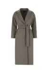 Max Mara Cappotto Esturia In Lana Tortora Donna In Gray