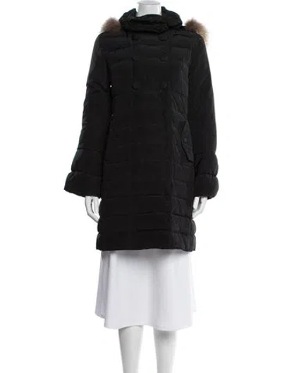 Pre-owned Max Mara Down Coat In Black