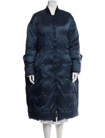 Pre-owned Max Mara Down Coat In Blue
