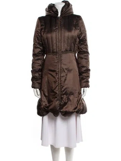 Pre-owned Max Mara Down Coat In Brown