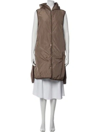 Pre-owned Max Mara Down Coat In Brown