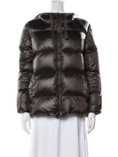 Pre-owned Max Mara Down Coat In Brown