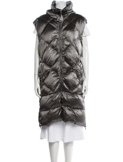 Pre-owned Max Mara Down Coat In Gray