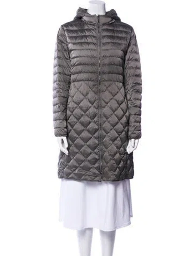 Pre-owned Max Mara Down Coat In Gray
