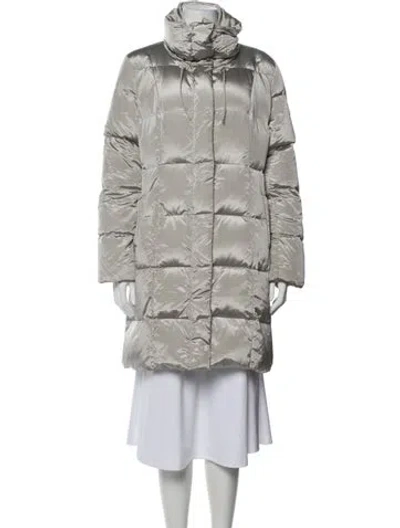 Pre-owned Max Mara Down Coat In Gray