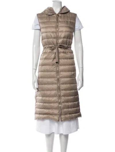 Pre-owned Max Mara Down Coat In Neutral