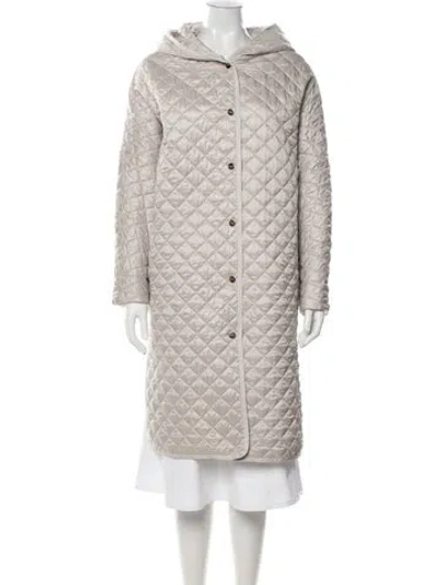 Pre-owned Max Mara Down Coat In Neutrals