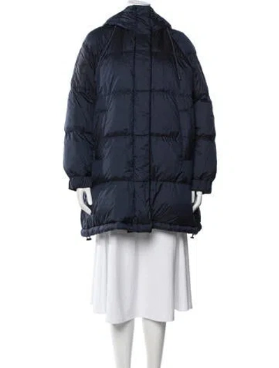 Pre-owned Max Mara Down Coat W/ Tags In Blue