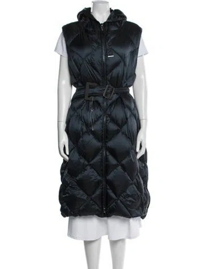 Pre-owned Max Mara Down Coat W/ Tags In Blue